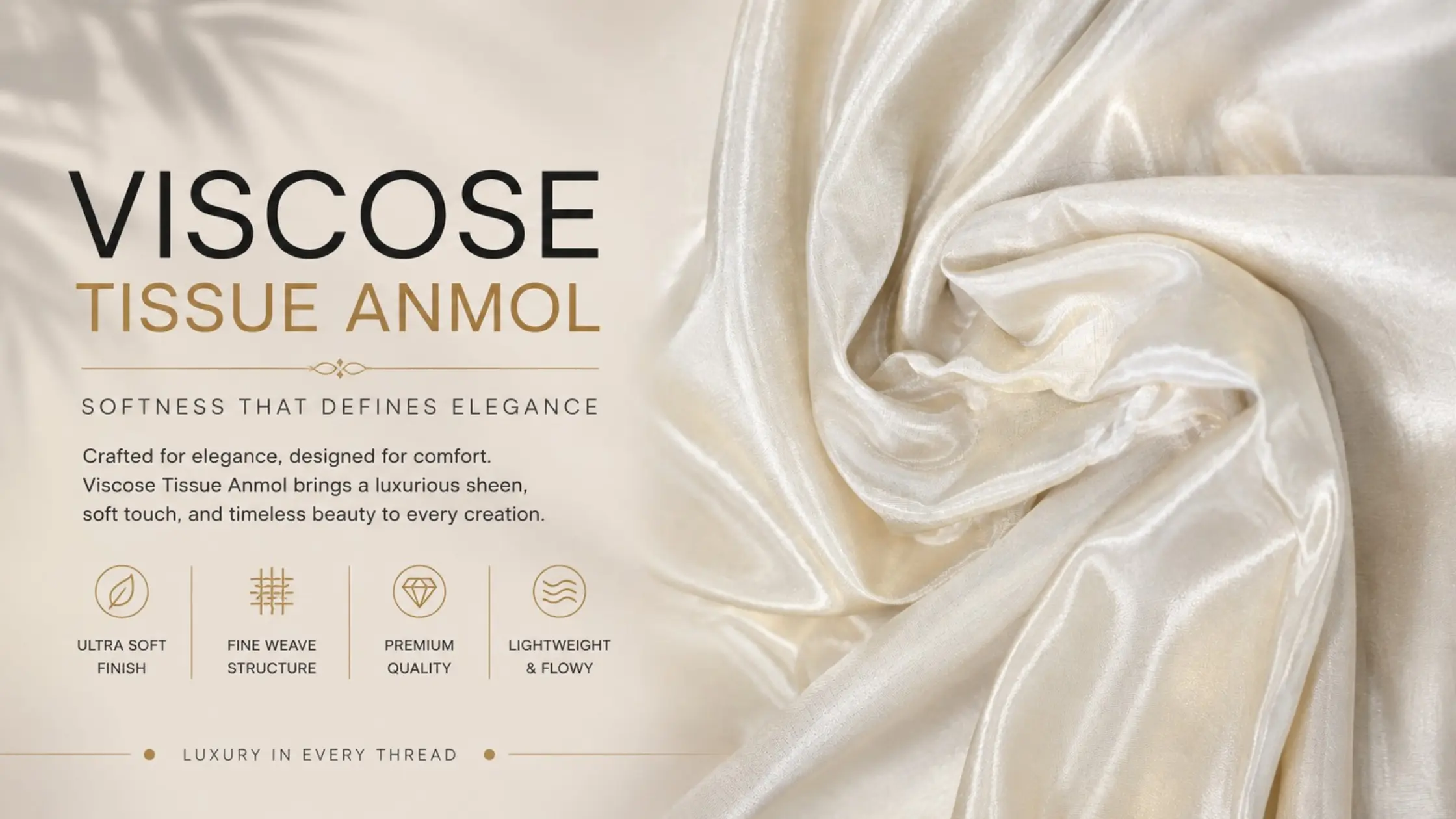 Viscose Orgenza Satin Fabric